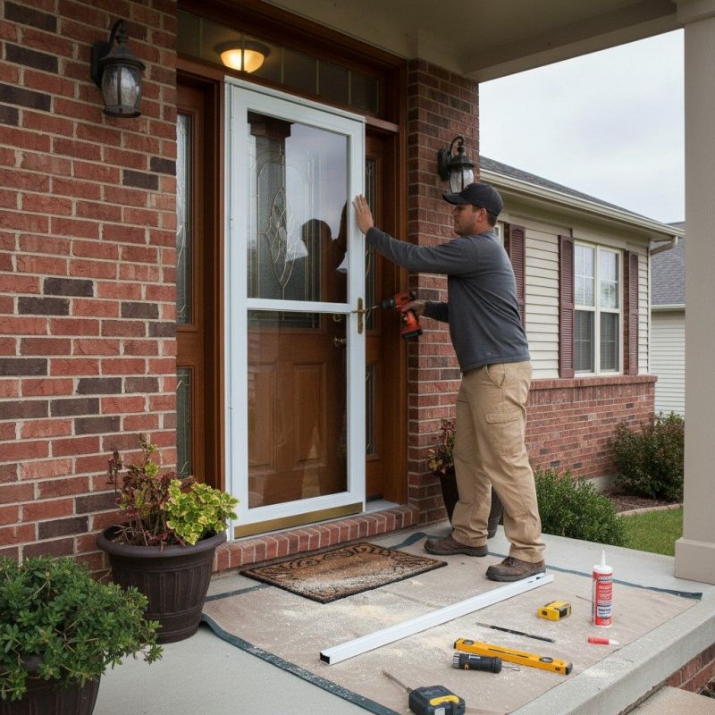 Storm Door Installation detail