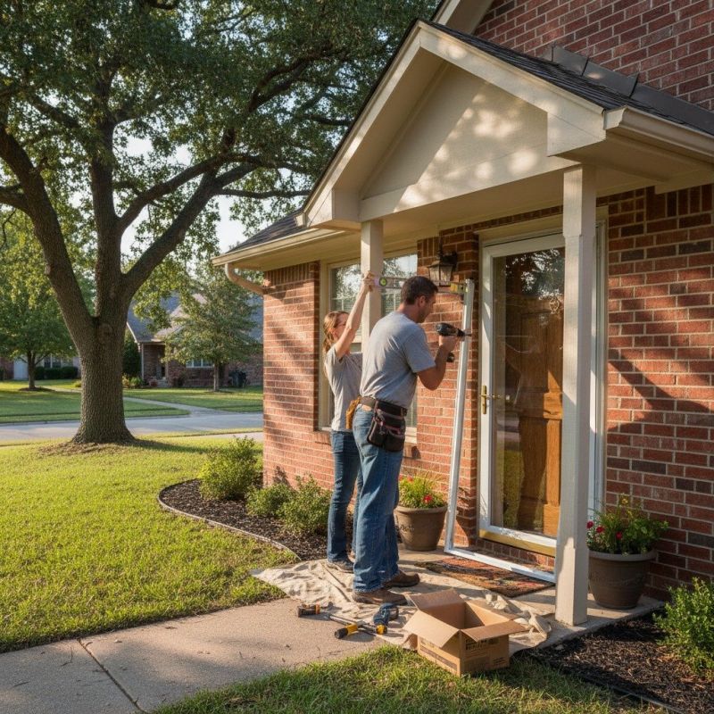 Storm Door Installation detail